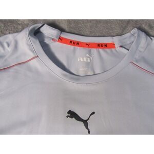Puma Run Womens Large Light Blue dryCELL Short Sleeve Performance T-Shirt
